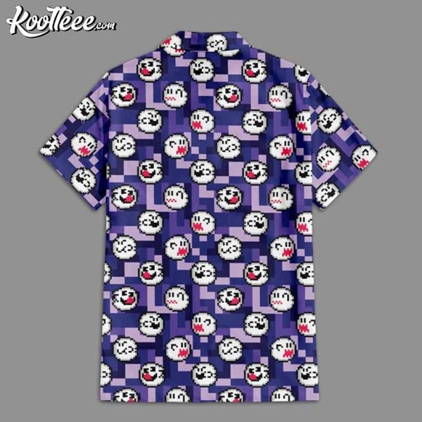 Boo Super Mario Pixel Art Hawaiian Shirt