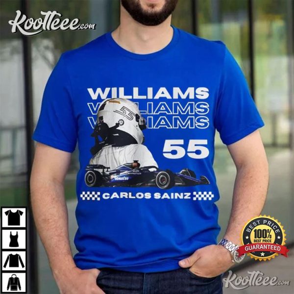 Carlos Sainz Williams Racing F1 Merch T-Shirt