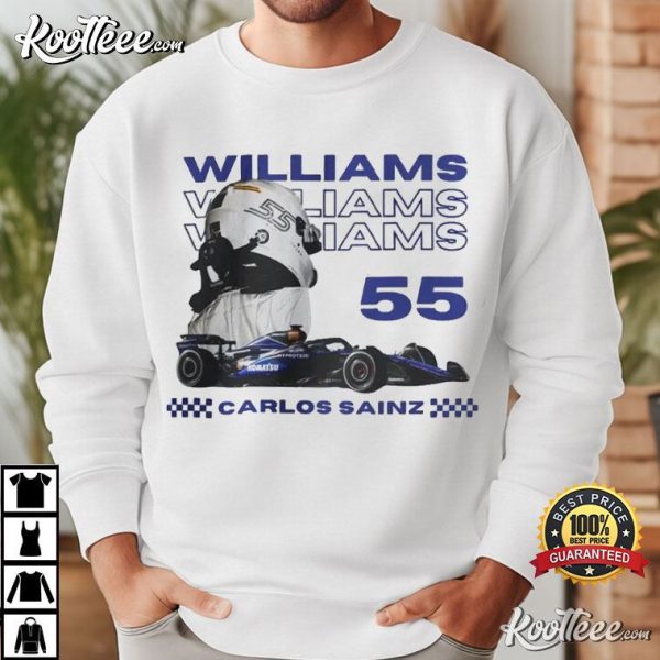 Carlos Sainz Williams Racing F1 Merch T-Shirt