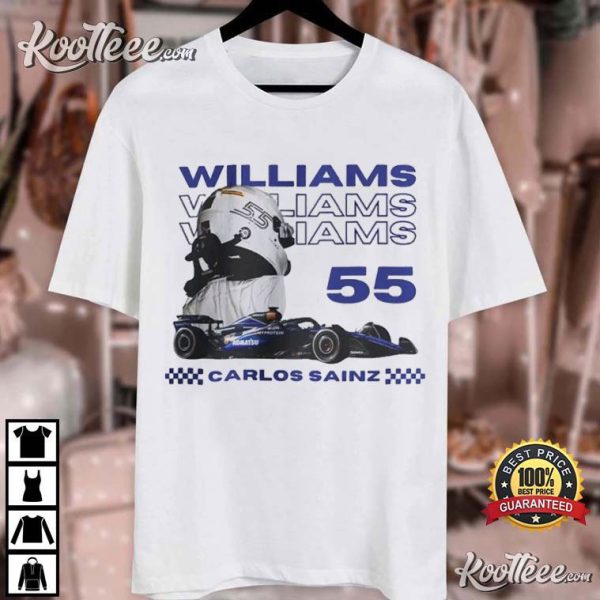 Carlos Sainz Williams Racing F1 Merch T-Shirt