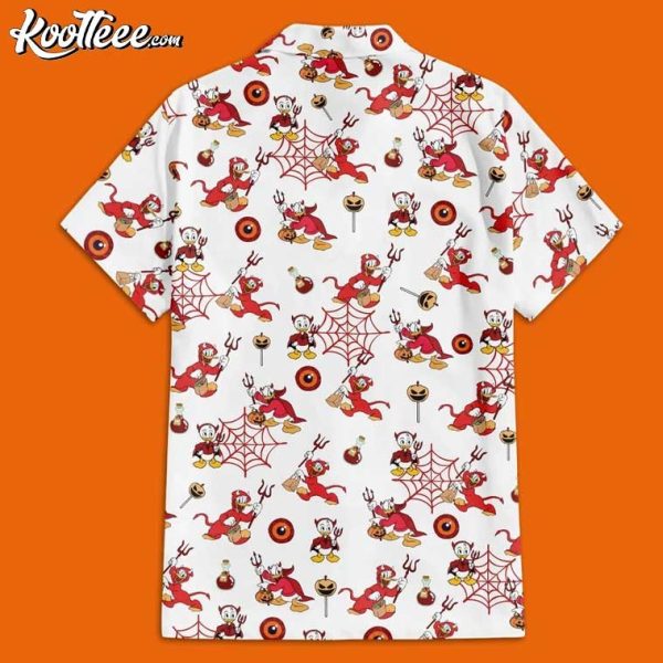 Devil Donald Duck Halloween Hawaiian Shirt