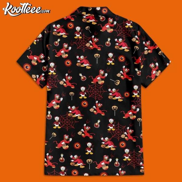 Devil Donald Duck Disney Halloween Hawaiian Shirt