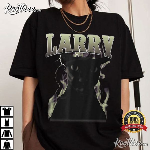 Funny Evil Larry Cat Meme T-Shirt