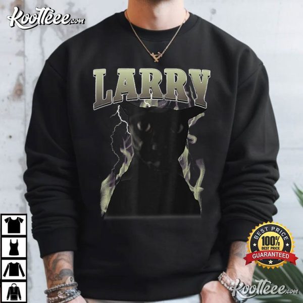 Funny Evil Larry Cat Meme T-Shirt