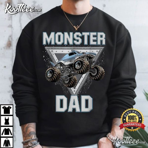 Monster Truck Dad Fathers Day Gift T-Shirt