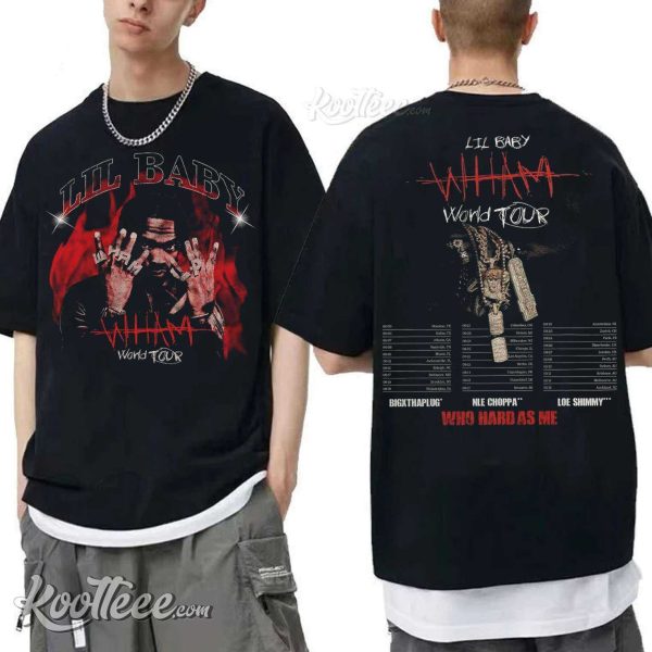 Lil Baby Wham World Tour Rap Hip Hop T-Shirt