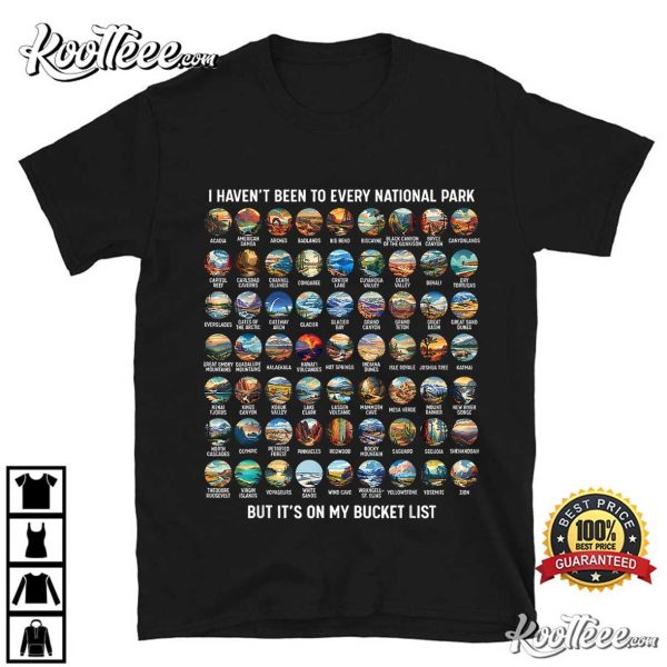 US National Parks Bucket List T-Shirt