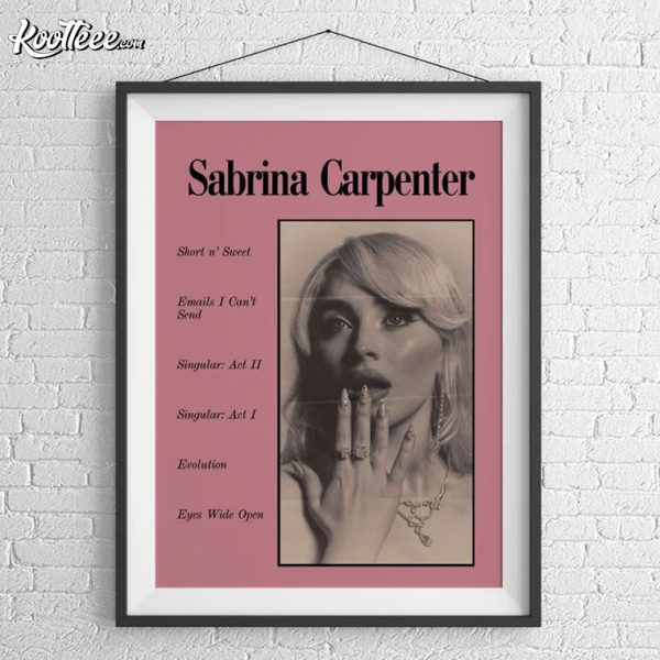 Sabrina Carpenter Music Gift For Fan Poster