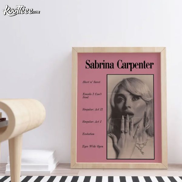 Sabrina Carpenter Music Gift For Fan Poster