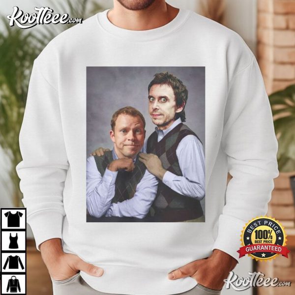 Peep Show Super Hans x Mark Corrigan Step Brothers Parody T-Shirt