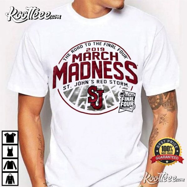 St John’s Red Storm The Road To The Final Four March Madness 2019 T-Shirt