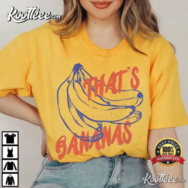 Bananas Funny Fruit Retro T-Shirt