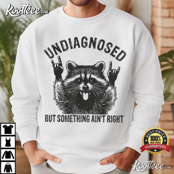 Undiagnosed But Something Ain’t Right Funny Raccoon Meme T-Shirt