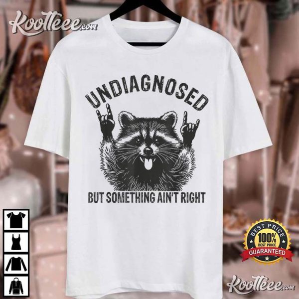 Undiagnosed But Something Ain’t Right Funny Raccoon Meme T-Shirt