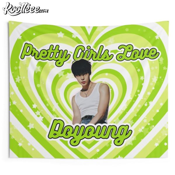 Doyoung NCT 127 Pretty Girls Kpop Wall Tapestry