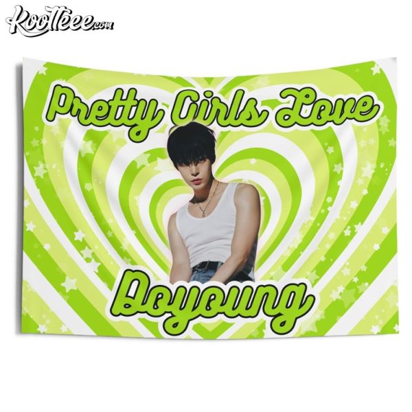 Doyoung NCT 127 Pretty Girls Kpop Wall Tapestry