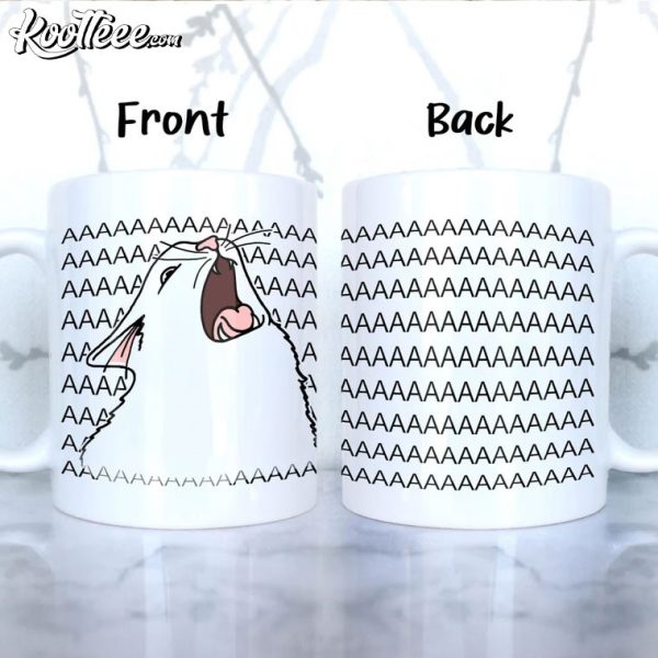 AAAAAA Screaming Cat Meme Funny Mug