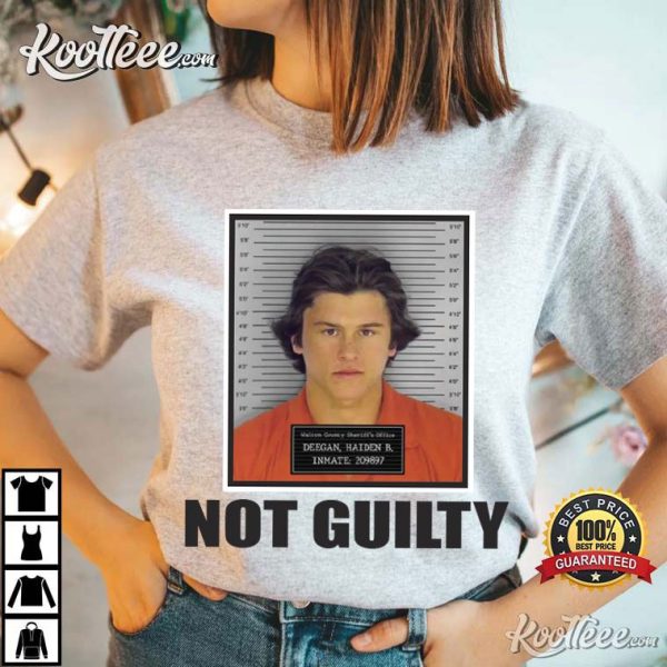 Haiden Deegan Not Guilty Motocross Racer Funny Mugshot T-Shirt