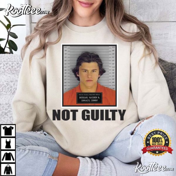 Haiden Deegan Not Guilty Motocross Racer Funny Mugshot T-Shirt