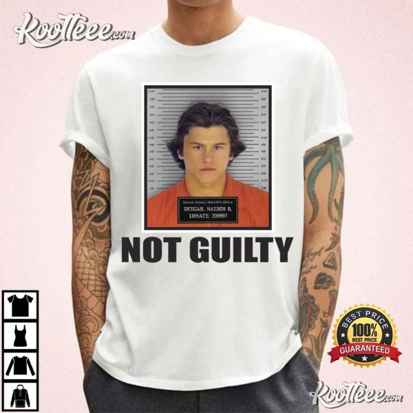 Haiden Deegan Not Guilty Motocross Racer Funny Mugshot T-Shirt