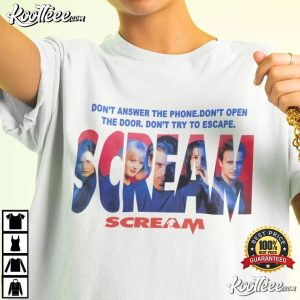 Scream Retro Vintage Horror Movie T-Shirt Scream Retro Vintage Horror Movie T Shirt (2)