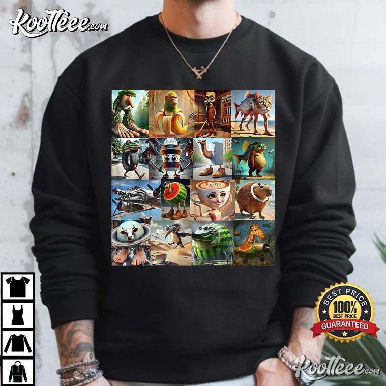 Funny Italian Brainrot Meme T-Shirt Funny Italian Brainrot Meme T-Shirt
