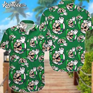 Luigi Super Mario Gamer Hawaiian Shirt And Shorts Luigi Super Mario Gamer Hawaiian Shirt And Shorts (2)