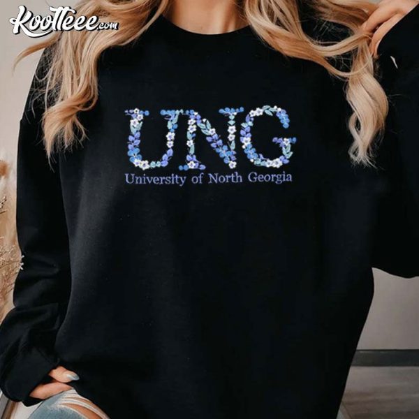 University of North Georgia College Floral Letter Embroidered Sweatshirt