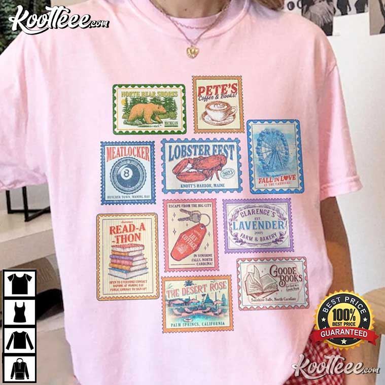 Emily Henry Books Stamp Book Lovers T-Shirt Emily Henry Books Stamp Book Lovers T-Shirt