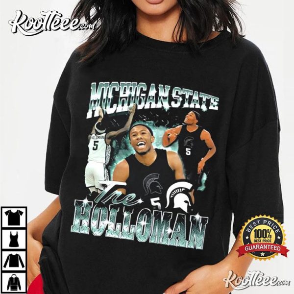 Trejuan Holloman Michigan State Spartans Football 90s Graphic T-Shirt
