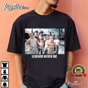 Retro The Sandlot Legends Never Die Baseball Squad T Shirt (1)