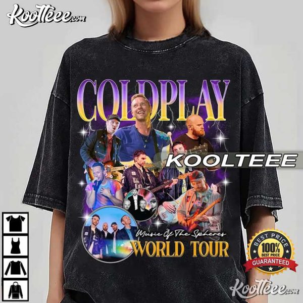 Coldplay Music Of The Spheres Vintage Gift For Fan T-Shirt