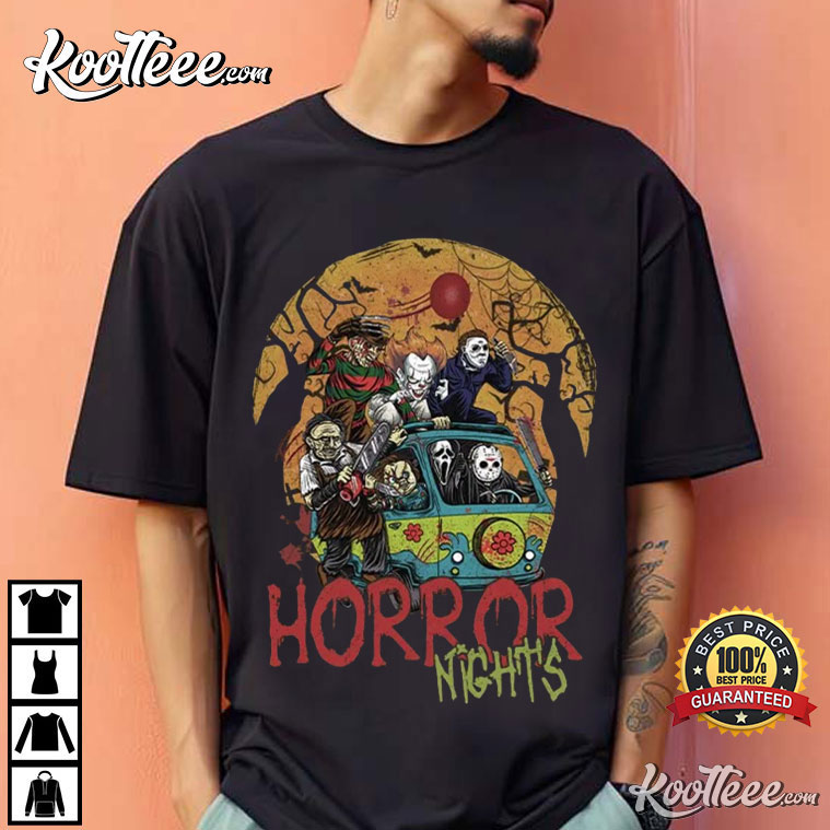 Halloween Horror Nights Vintage Horror Characters T-Shirt Halloween Horror Nights Vintage Horror Characters T-Shirt