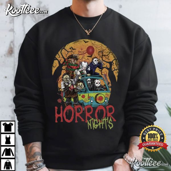 Halloween Horror Nights Vintage Horror Characters T-Shirt