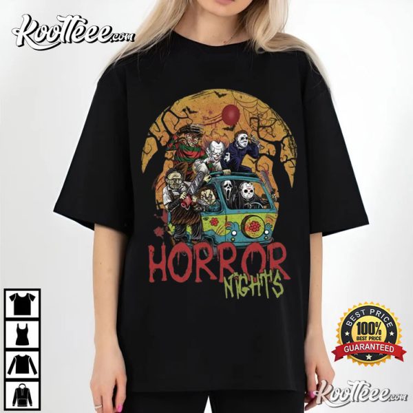 Halloween Horror Nights Vintage Horror Characters T-Shirt