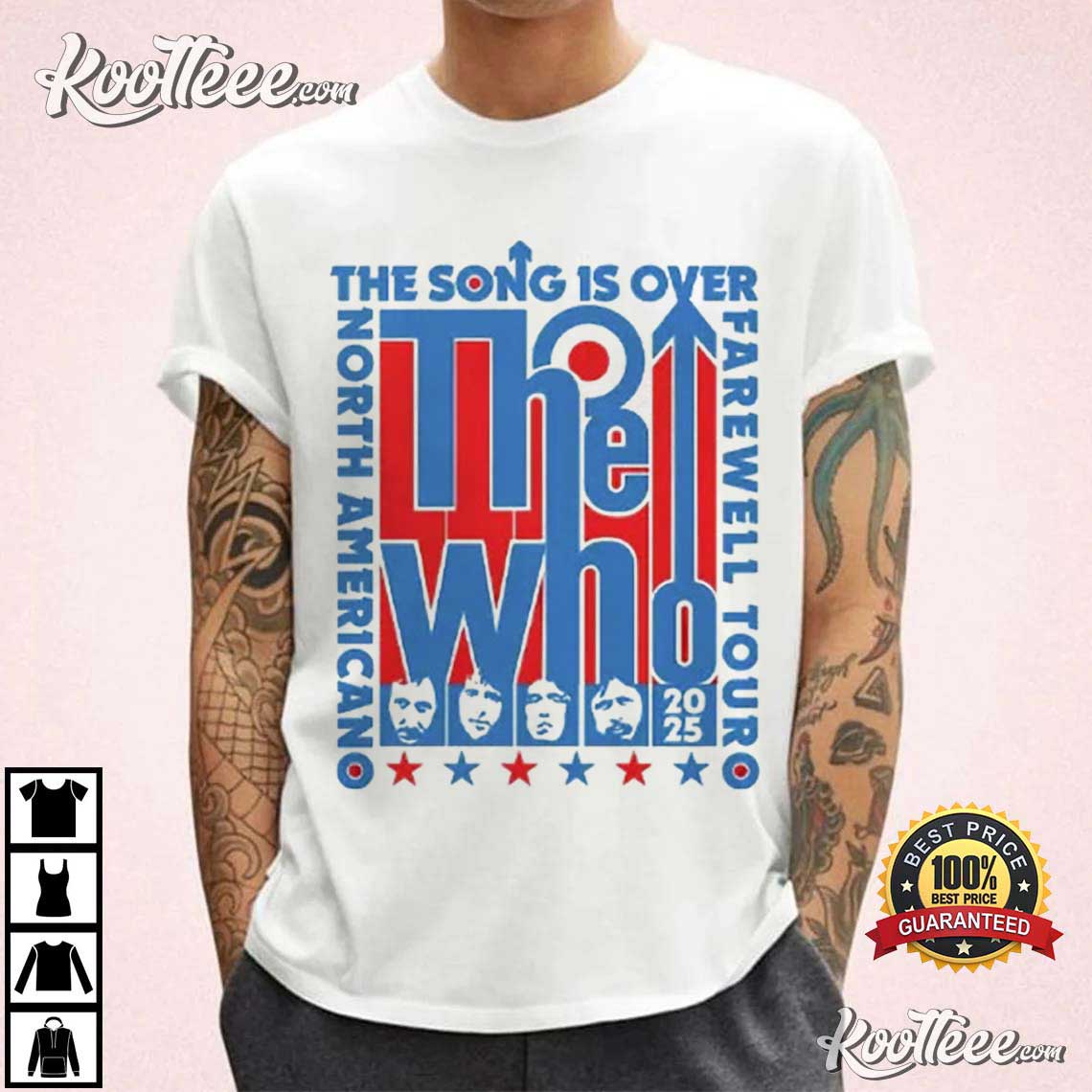 The Who North American Farewell Tour 2025 T-Shirt The Who North American Farewell Tour 2025 T-Shirt