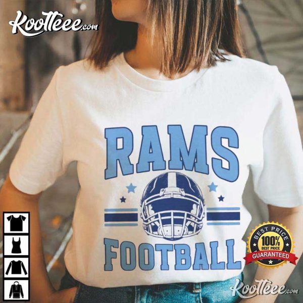 Custom Game Day Football Mascot Colors Number T-Shirt