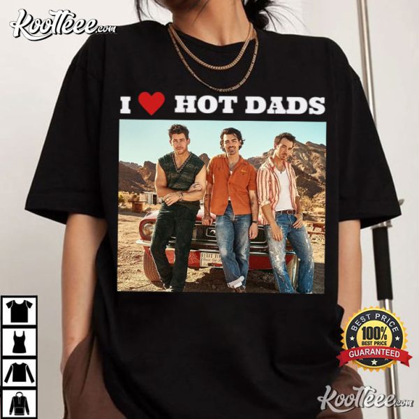 Jonas Brothers I Love Hot Dads Graphic T-Shirt