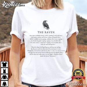 The Raven Edgar Allan Poe Poem Nevermore T Shirt (3)