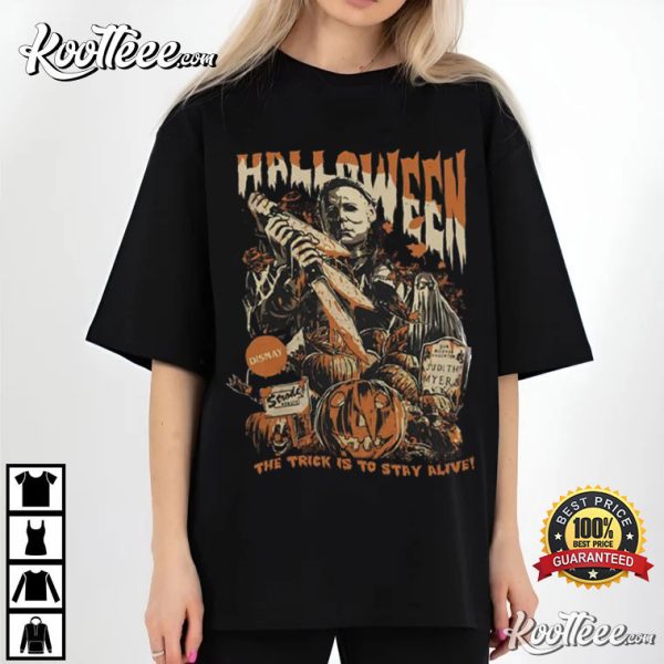 Vintage Michael Myers Halloween Horror Movie T-Shirt