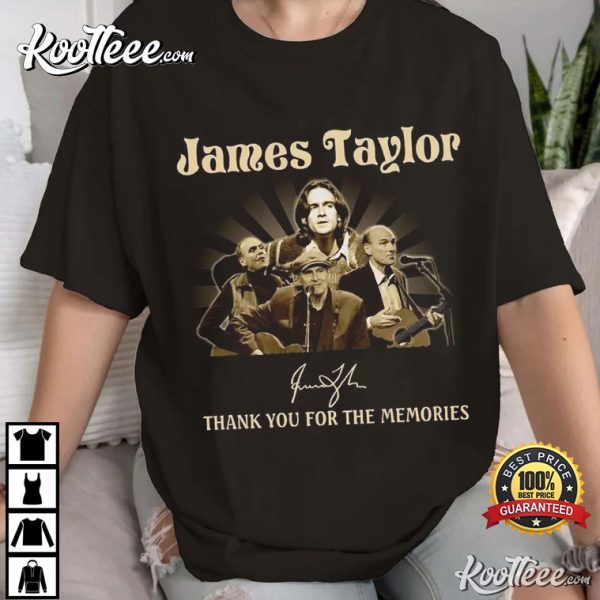 James Taylor Thank You For The Memories 90s Vintage T-Shirt