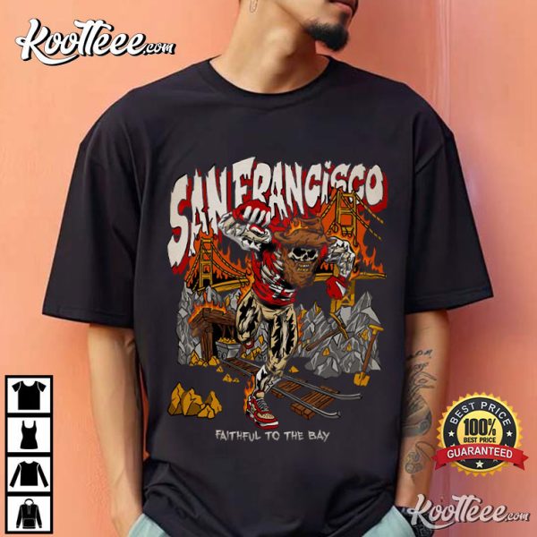 San Francisco 49ers Football Faithful To The Bay Vintage T-Shirt