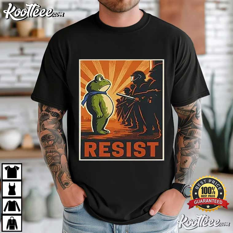 Portland Frog Protest Resist T-Shirt Portland Frog Protest Resist T-Shirt