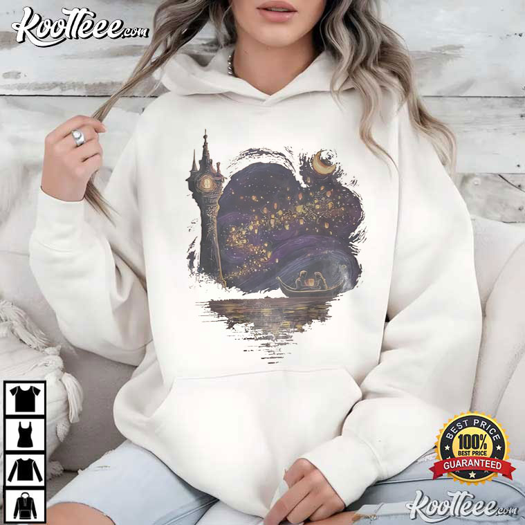 Disney Tangled Rapunzel Vintage Princess Lanterns T-Shirt Disney Tangled Rapunzel Vintage Princess Lanterns T-Shirt