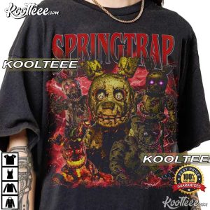 Springtrap Five Nights At Freddy’s Horror Movie Vintage T-Shirt