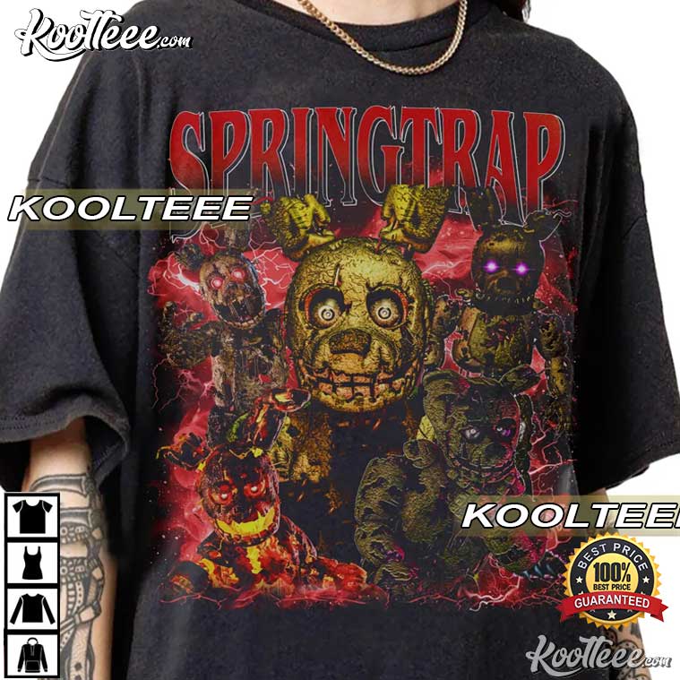 Springtrap Five Nights At Freddy’s Horror Movie Vintage T-Shirt