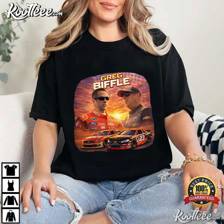 Greg Biffle NASCAR Vintage Racing Driver Motorsport T-Shirt