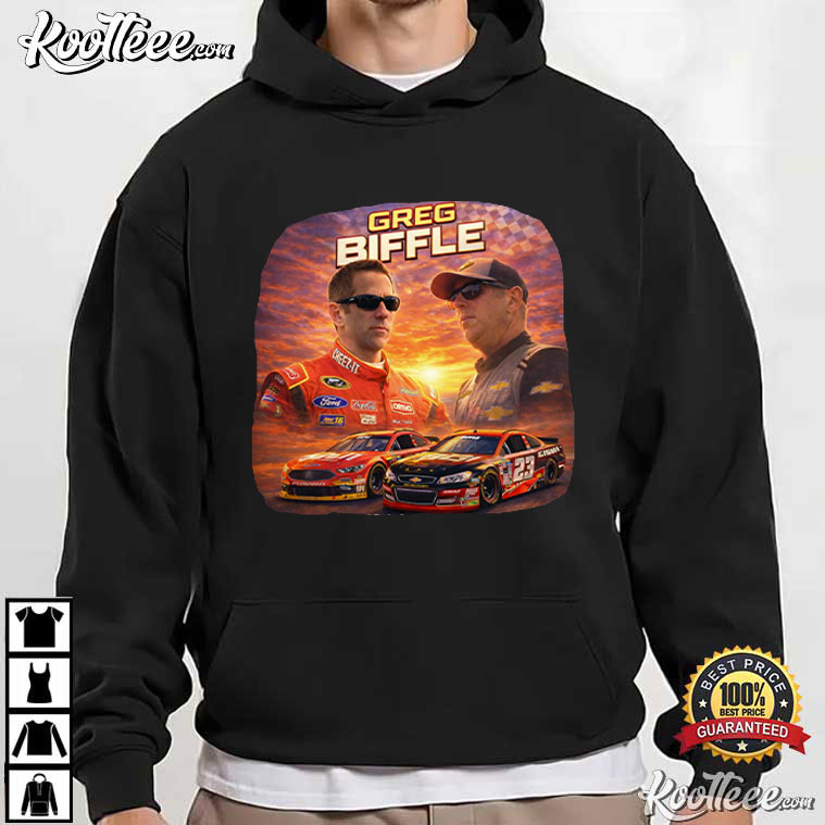 Greg Biffle NASCAR Vintage Racing Driver Motorsport T-Shirt
