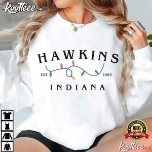 Stranger Things Hawkins Indiana Retro T Shirt (4)
