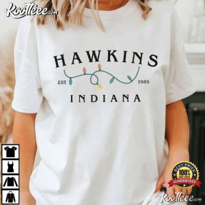 Stranger Things Hawkins Indiana Retro T Shirt (1)